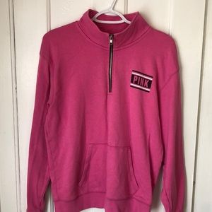 PINK half zip sweatshirt
